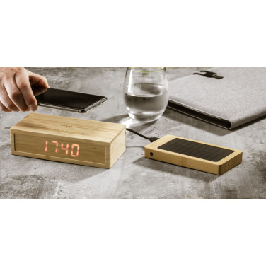 Logotrade promotional gift picture of: Solar Powerbank 8000+ Wireless Charger